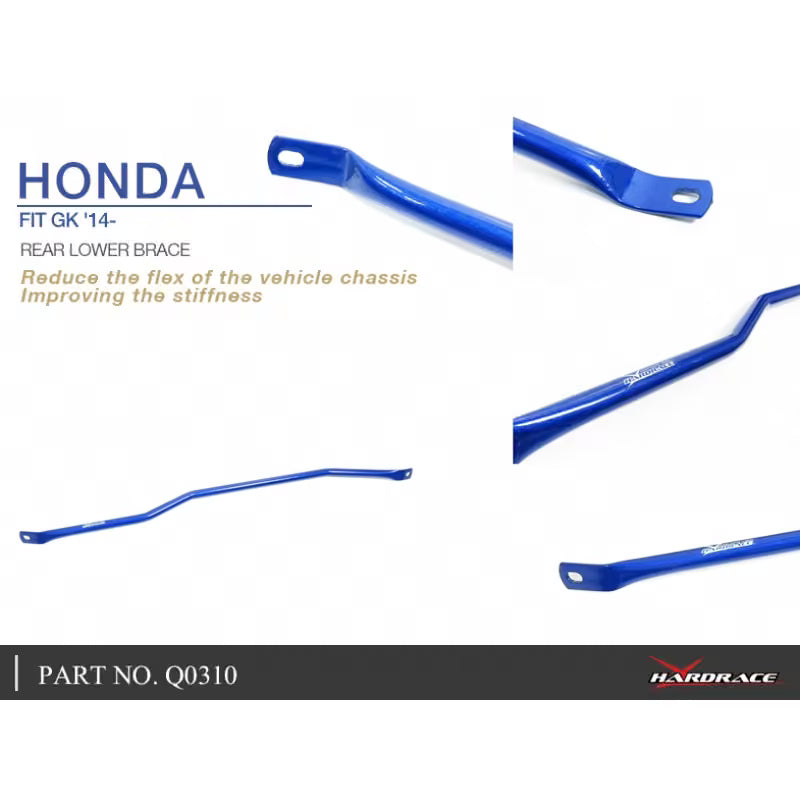 Carica immagine in Galleria Viewer, Barra di Rinforzo Inferiore Posteriore Hardrace per Honda Jazz (13-20)
