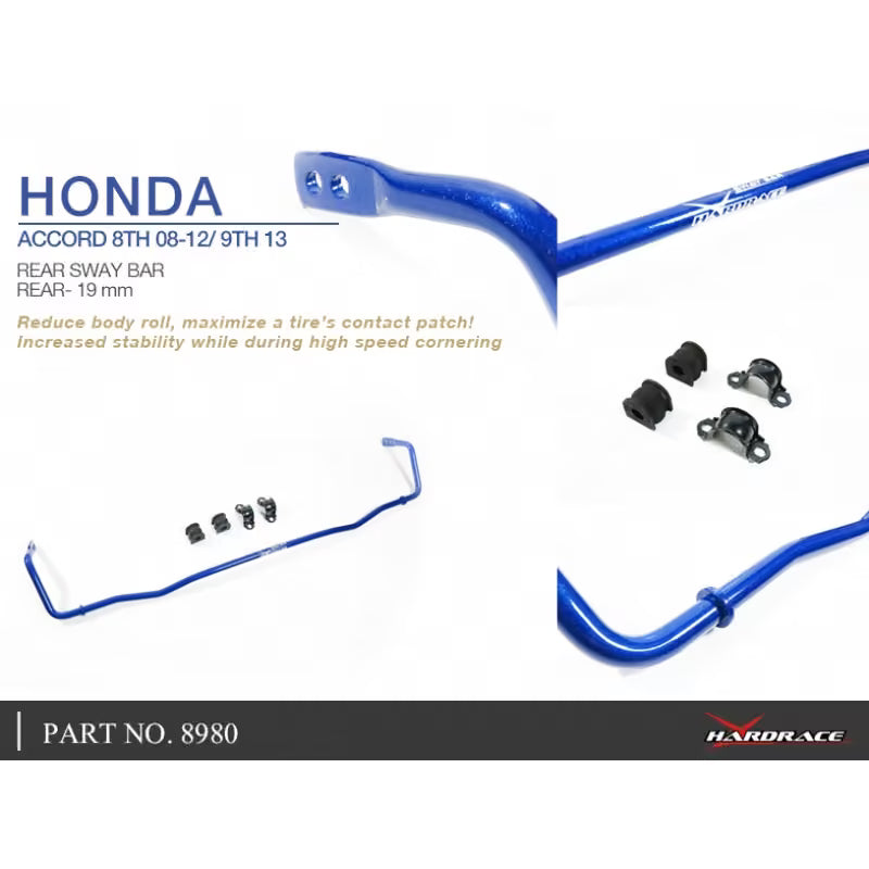 Carica immagine in Galleria Viewer, Barra Stabilizzatrice Posteriore Hardrace per Honda Accord CP / CS (08-12)
