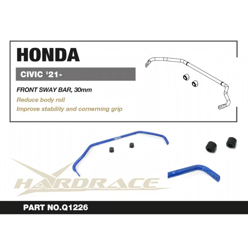 Carica immagine in Galleria Viewer, Barra Stabilizzatrice Anteriore Hardrace per Honda Civic FE / FL (2022+)
