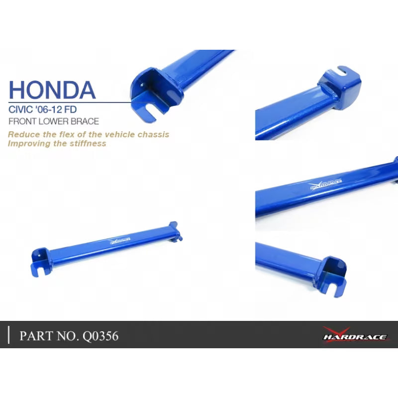 Carica immagine in Galleria Viewer, Barra di Rinforzo Inferiore Posteriore Hardrace per Honda Civic FD (06-12)
