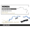 Barra Stabilizzatrice Anteriore Hardrace Nera per Honda Civic EG / EH / EJ