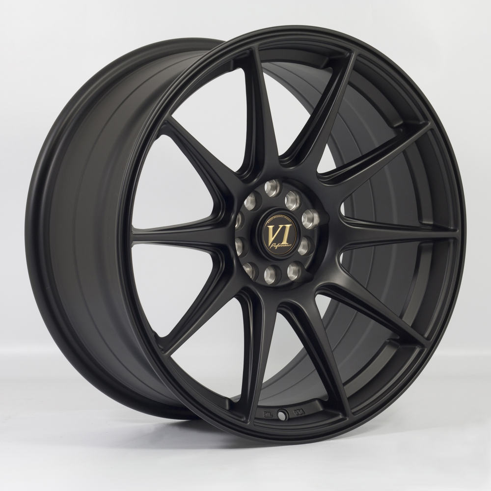 Cerchio 6Performance BDR 8,75x18 5x100/5x114.3 ET30 - Nero opaco