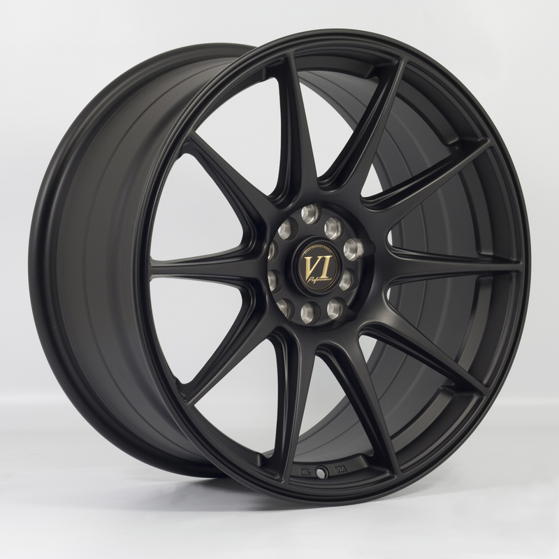 Carica immagine in Galleria Viewer, Cerchio 6Performance BDR 8,75x18 5x100/5x114.3 ET30 - Nero opaco

