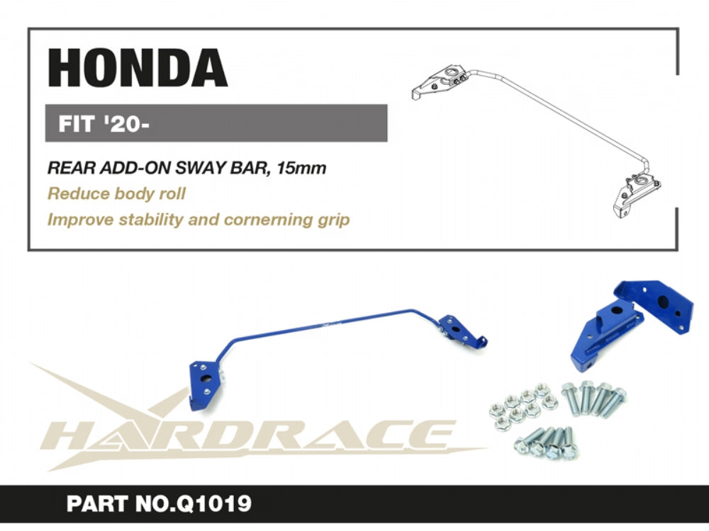 Barra Stabilizzatrice Posteriore Hardrace per Honda Jazz (2020+)