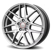 Cerchio Momo Competizione 8,5x20 5x114.3 ET35 - Titanio e grigio con bordo lucidato