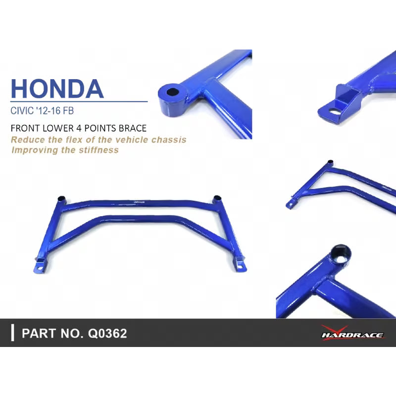 Carica immagine in Galleria Viewer, Rinforzo Inferiore Anteriore Hardrace per Honda Civic FG / FB (12-15)
