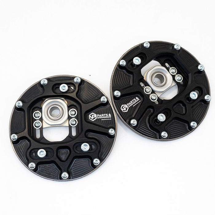 Piastre Camber 3D su Uniball con Incidenza Regolabile NP Parts Pro per BMW