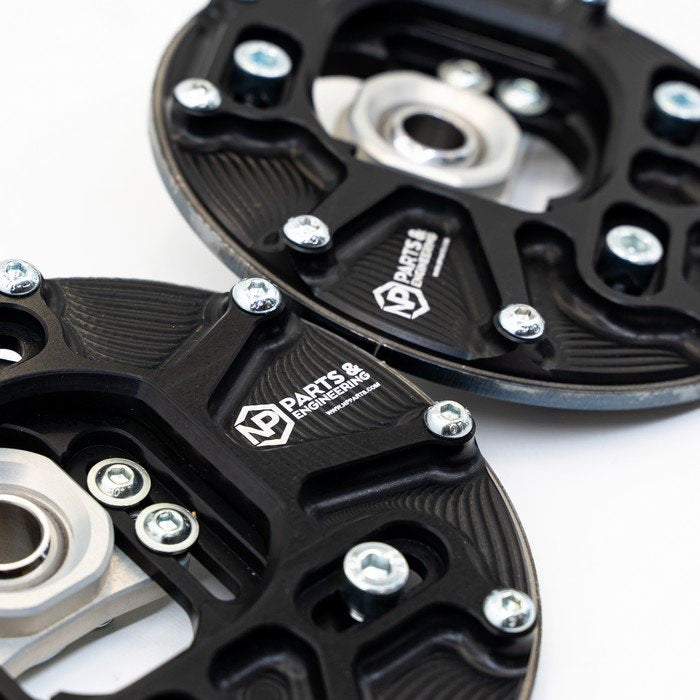 Piastre Camber 3D su Uniball con Incidenza Regolabile NP Parts Pro per BMW