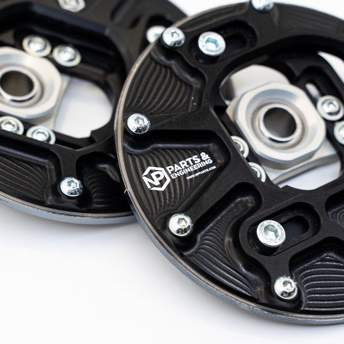 Piastre Camber 3D su Uniball con Incidenza Regolabile NP Parts Pro per BMW