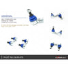 Biellette Barra Stabilizzatrice Regolabili Hardrace per Honda Civic FD (06-12)