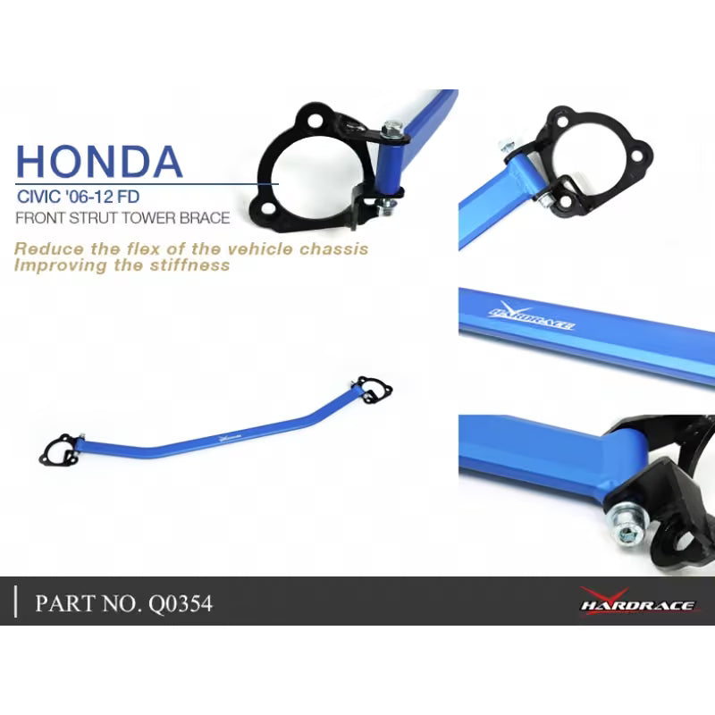 Carica immagine in Galleria Viewer, Barra Duomi Superiore Anteriore Hardrace per Honda Civic FD (06-12)
