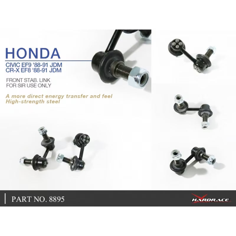 Carica immagine in Galleria Viewer, Biellette Barra Stabilizzatrice Anteriori Rinforzate Hardrace per Honda Civic EE9 (88-91)

