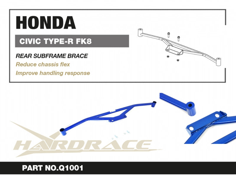Carica immagine in Galleria Viewer, Barra di Rinforzo Culla Posteriore Hardrace per Honda Civic Type R FL5 (2022+)
