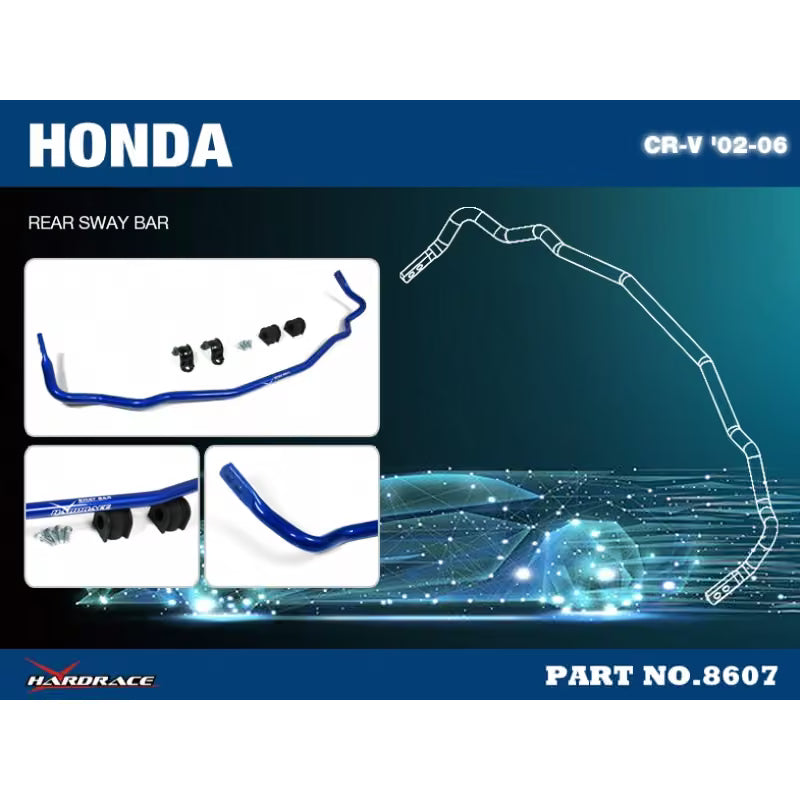 Barra Stabilizzatrice Posteriore Hardrace per Honda CR-V RD4 / RD8 (02-06)