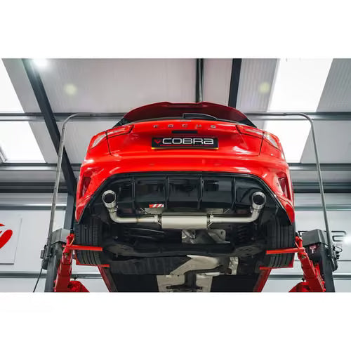 Silenziatore di Scarico Posteriore ST Style a Doppia Uscita per Ford Focus ST-Line 1.0L 125PS (Mk4)