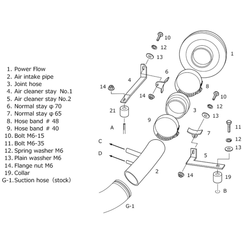 Aspirazione Diretta HKS Super Power Flow per Honda Odyssey RB1/2 (03-08)