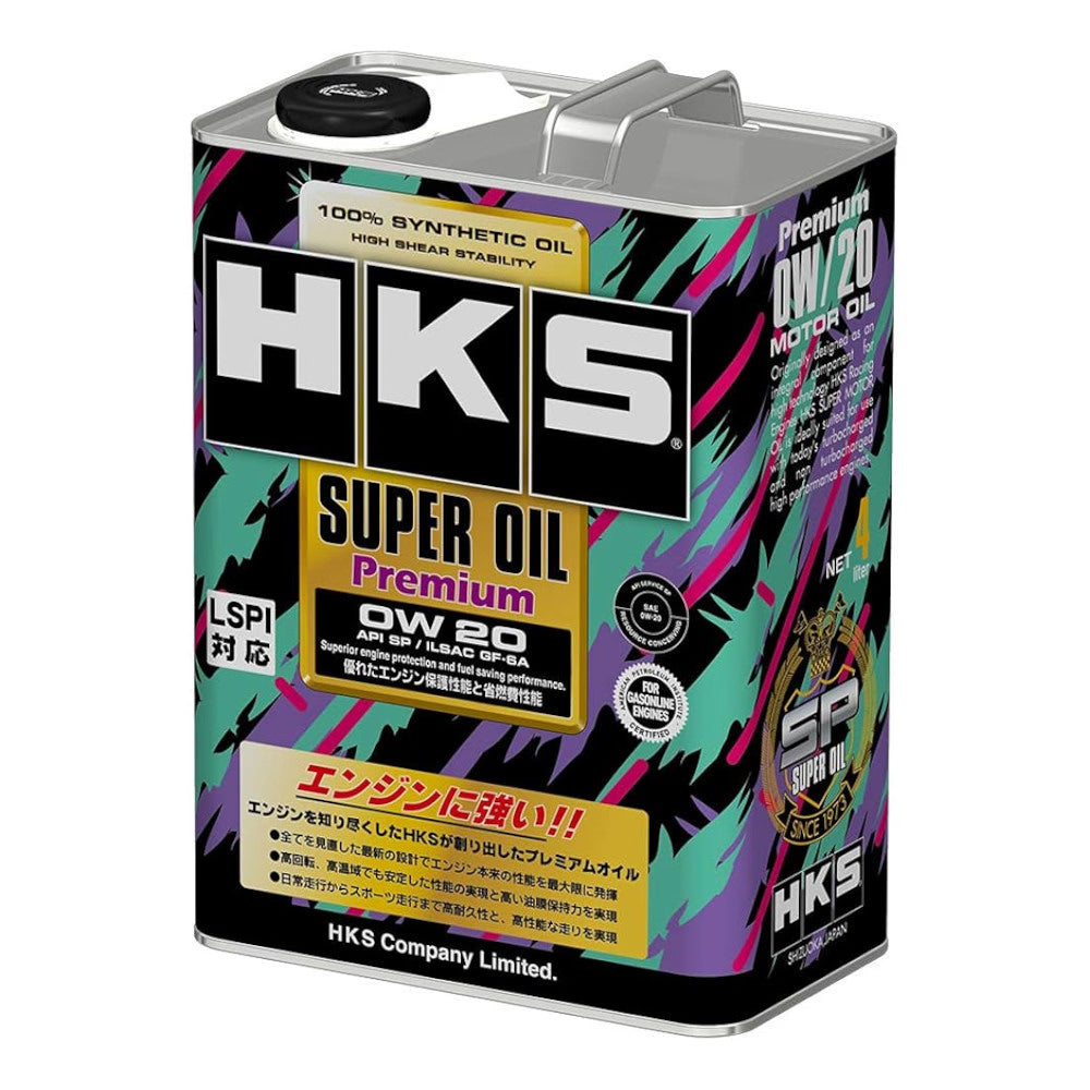 4L Olio Motore HKS Super Oil Premium 0W20 API/SP