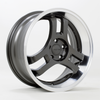 Cerchio Rota HM3 8x18 5x114.3 ET45 - Gunmetal con bordo lucidato
