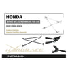 Rinforzo Telaio X-Brace Posteriore Hardrace per Honda Civic EK / EJ