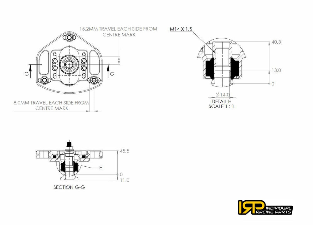 Piastre Camber su Uniball con Incidenza Regolabile IRP per Molle OEM BMW E46