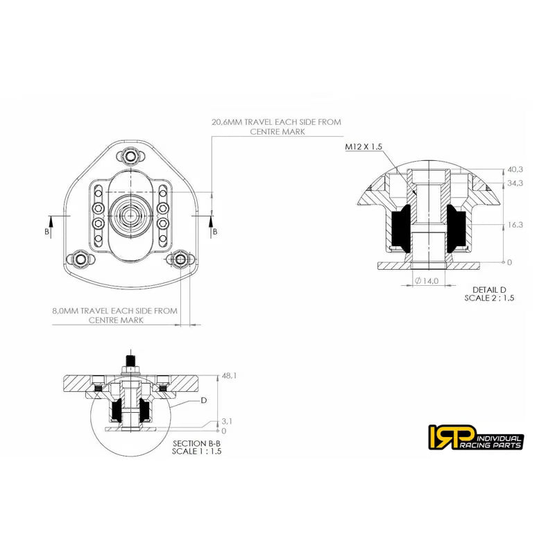 Carica immagine in Galleria Viewer, Piastre Camber su Uniball con Incidenza Regolabile IRP per Molle OEM BMW E30
