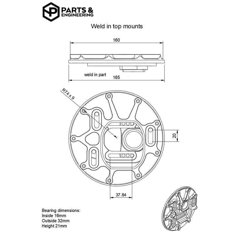 Carica immagine in Galleria Viewer, Piastre Camber 3D su Uniball con Incidenza Regolabile NP Parts per BMW E30
