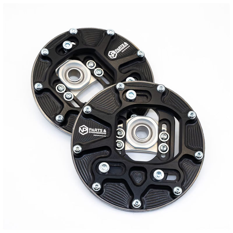 Carica immagine in Galleria Viewer, Piastre Camber 3D su Uniball con Incidenza Regolabile NP Parts per BMW E30
