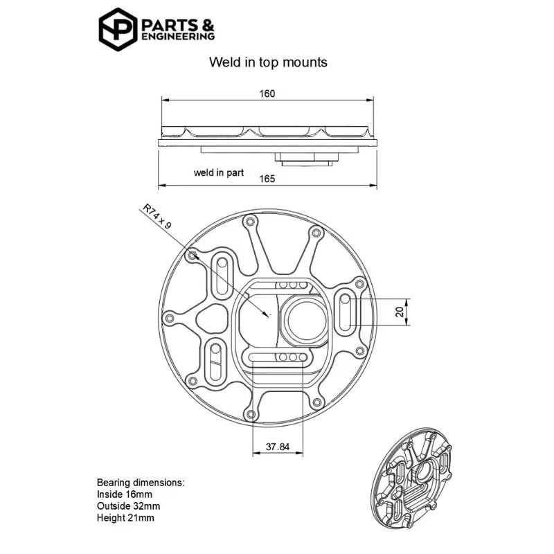 Carica immagine in Galleria Viewer, Piastre Camber 3D su Uniball con Incidenza Regolabile NP Parts Pro per BMW
