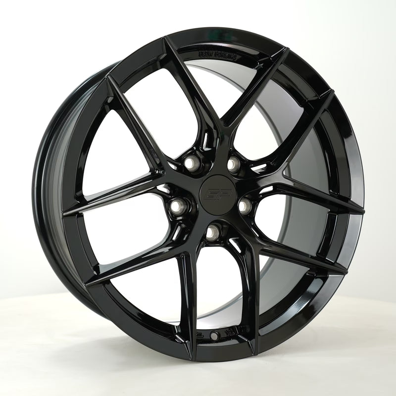 Carica immagine in Galleria Viewer, Cerchio 6Performance Vortex 8x18 5x112 ET43 - Nero lucido
