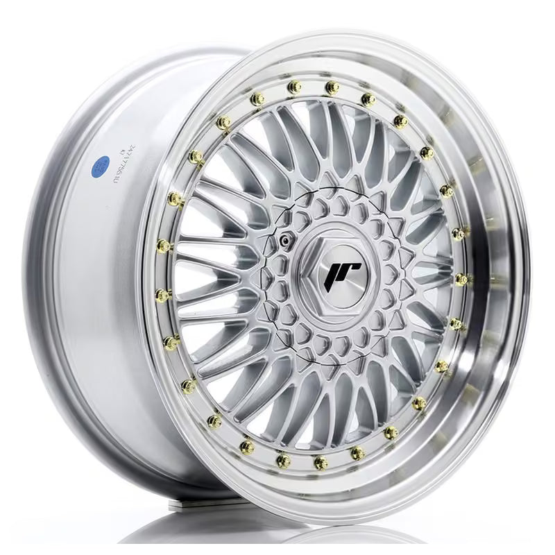 Carica immagine in Galleria Viewer, Cerchio Japan Racing JR-9 7,5x17 5x112/5x120 ET35 - Argento - foro 74,1 mm
