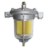 Regolatore Pressione Benzina King per Carburatore - 85 mm, Vaschetta in Vetro, Racc. 1/8" NPT