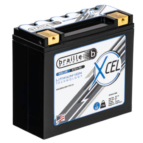 Batteria al Litio Braille XCEL 15Ah (12V)