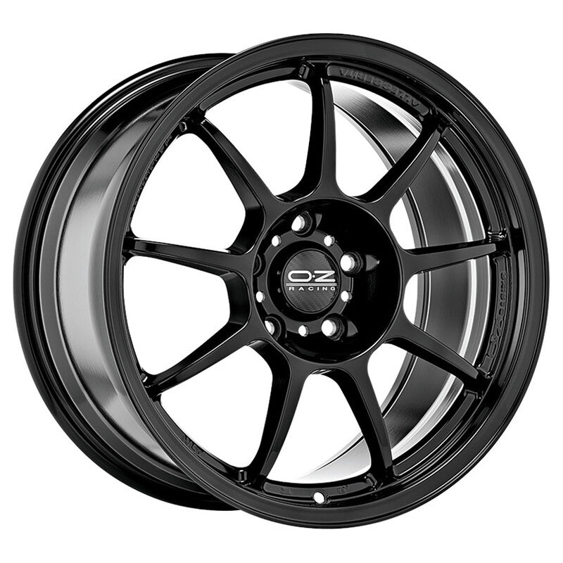 Cerchio OZ Racing Alleggerita HLT 8,5x18 5x114.3 ET30 - Nero lucido