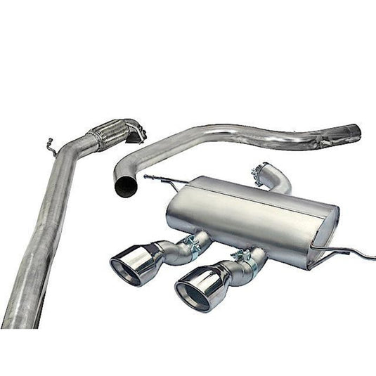 Linea di Scarico Completa "Turboback" Cobra per Seat Leon Cupra R 1P 2.0L TFSI (10-12)