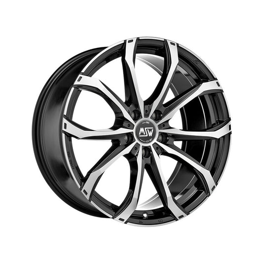 Cerchio MSW 48 8x19 5x114.3 ET50 - Nero lucido lucidato