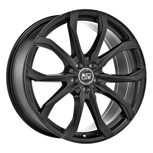 Cerchio MSW 48 8x19 5x112 ET21 - Nero opaco