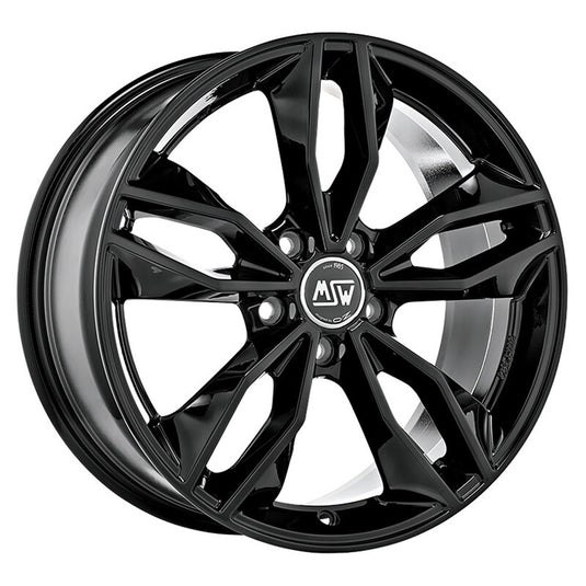 Cerchio MSW 71 8x19 5x108 ET45 - Nero lucido