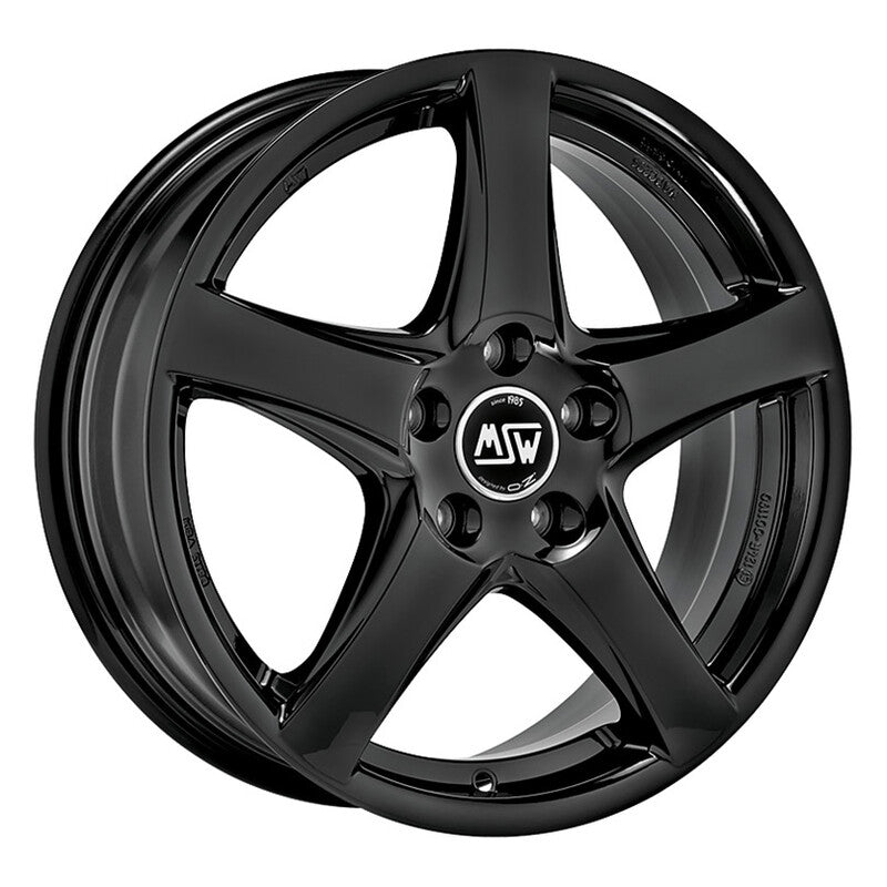 Cerchio MSW 78 6,5x17 5x112 ET38 - Nero lucido