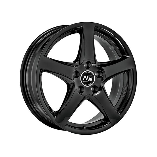 Cerchio MSW 78 6,5x16 5x112 ET46 - Nero lucido