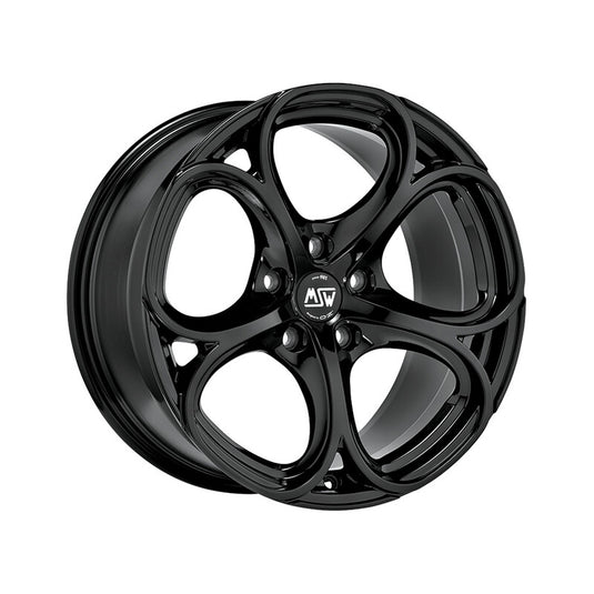 Cerchio MSW 82 8x18 5x110 ET30 - Nero lucido