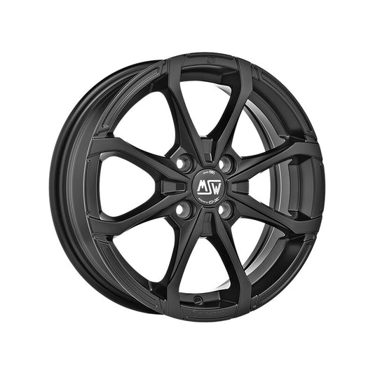 Cerchio MSW X4 7x16 4x100 ET42 - Nero opaco