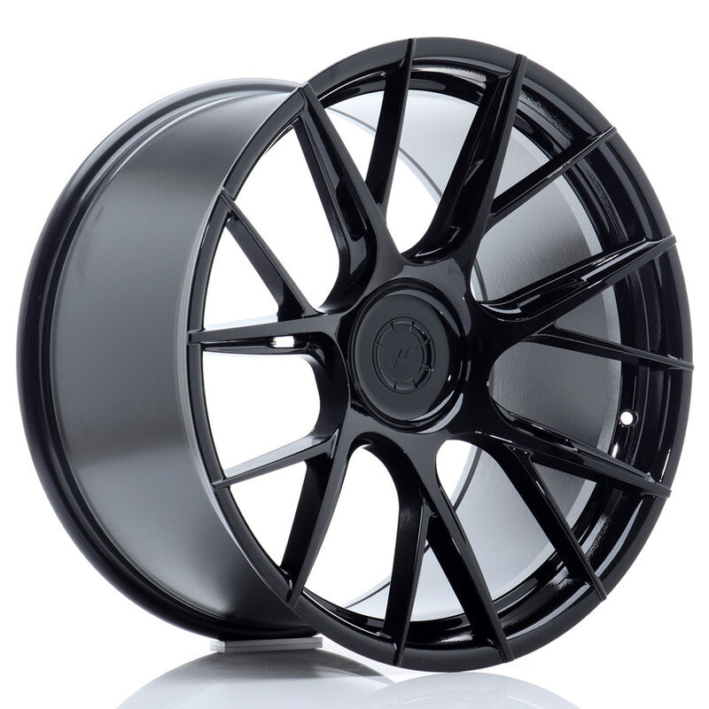 Cerchio Japan Racing JR-42 11x20 foratura su misura 5 fori ET20-35 - Nero lucido