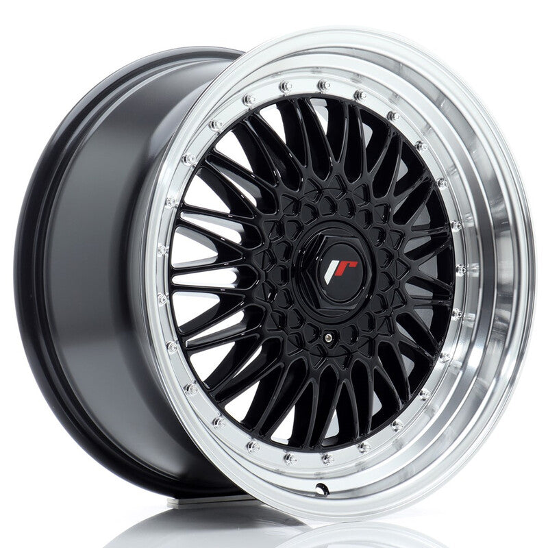 Cerchio Japan Racing JR-9 9x18 foratura su misura 4/5 fori ET20-40 - Nero lucido