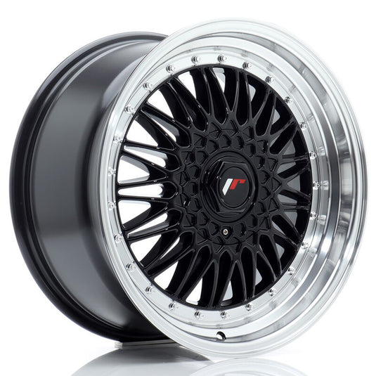 Cerchio Japan Racing JR-9 9x18 foratura su misura 4/5 fori ET20-40 - Nero lucido