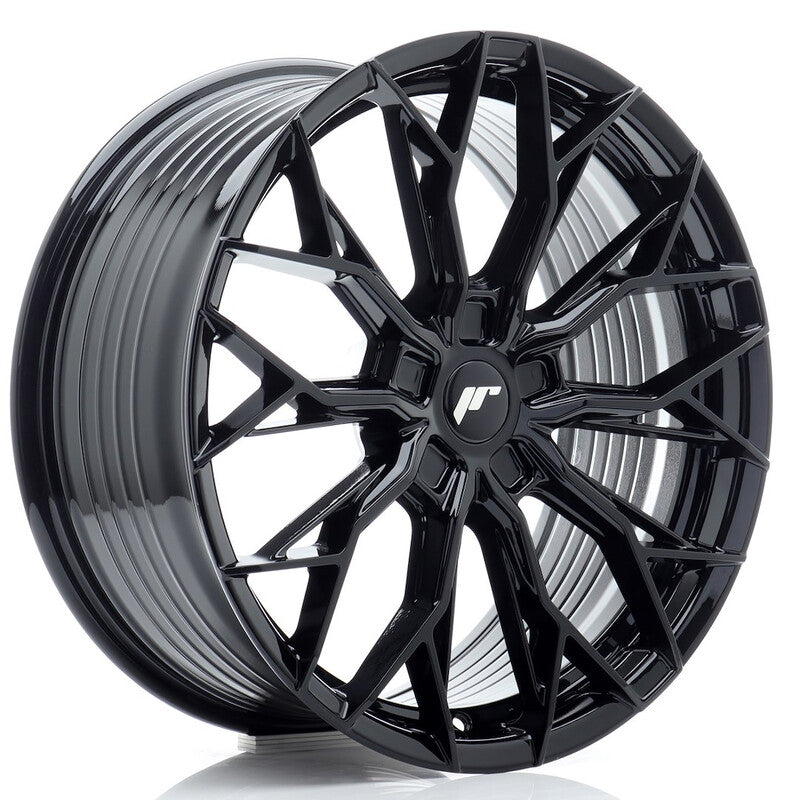 Carica immagine in Galleria Viewer, Cerchio Japan Racing JR-49 8x19 foratura su misura 5 fori ET20-40 - Nero lucido

