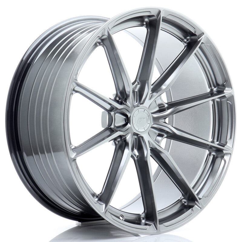 Carica immagine in Galleria Viewer, Cerchio Japan Racing JR-37 Extreme Concave 10,5x21 foratura su misura 5 fori ET10-46 - Hyper Black
