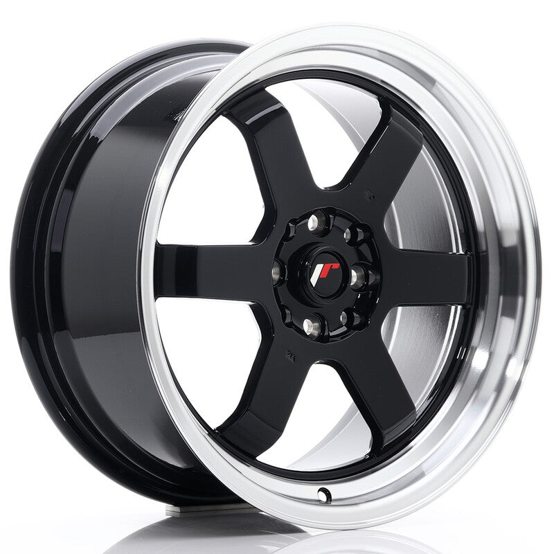 Carica immagine in Galleria Viewer, Cerchio Japan Racing JR-12 8x17 5x112/5x120 ET35 - Nero lucido
