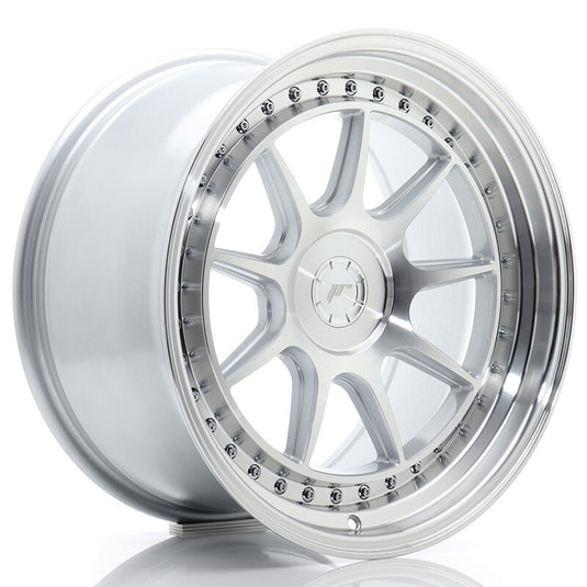 Cerchio Japan Racing JR-47 9,5x18 foratura su misura 5 fori ET15-35 - Argento