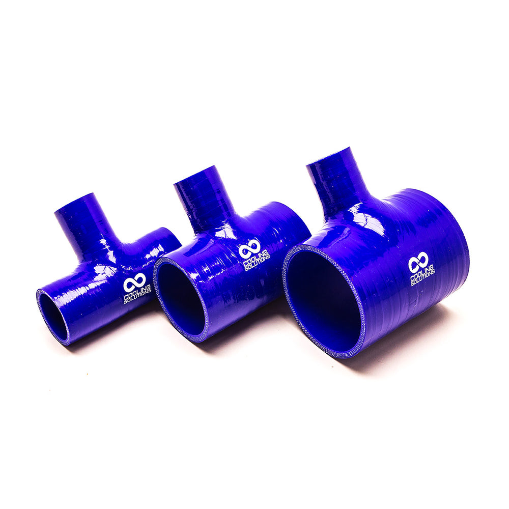 Raccordo a T di Derivazione in Silicone da Ø38 a Ø76 mm, Blu