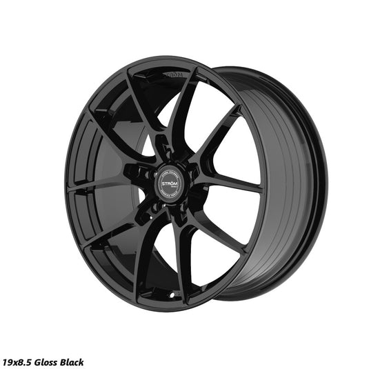 Cerchio Ström STR-F1 8,5x19 5x112 ET45 - Nero lucido